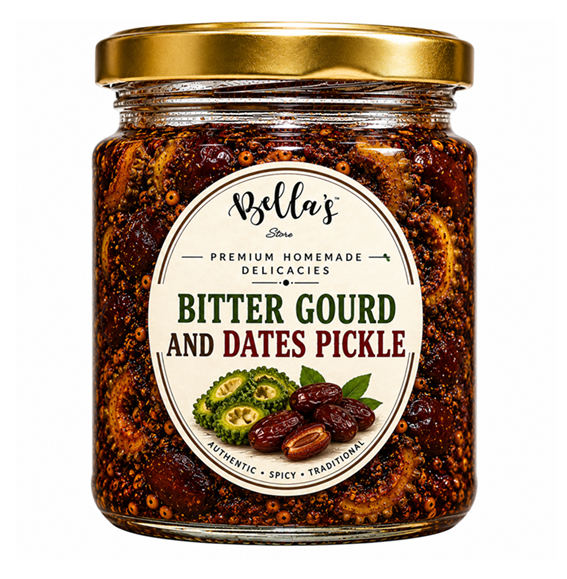 Bitter Gourd & Dates Pickle, Bitter, Sweet with Tangy