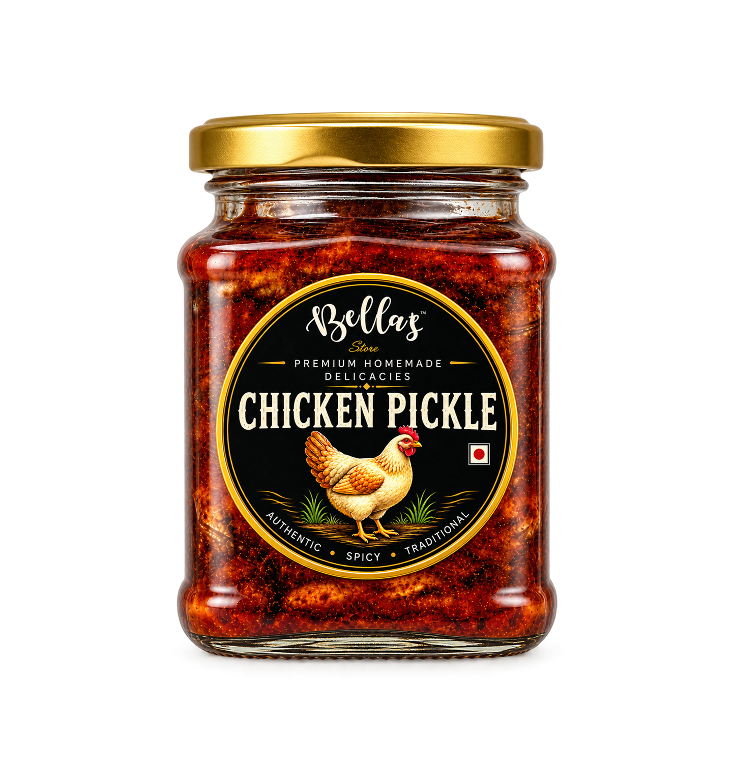 Bella's Homemade Chicken Pickle, Traditional Spiced, Ready to Eat