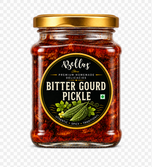 Bella's Bitter Gourd pickle, South Indian Style | Authentic Kerala Style Bitter Gourd Pickle