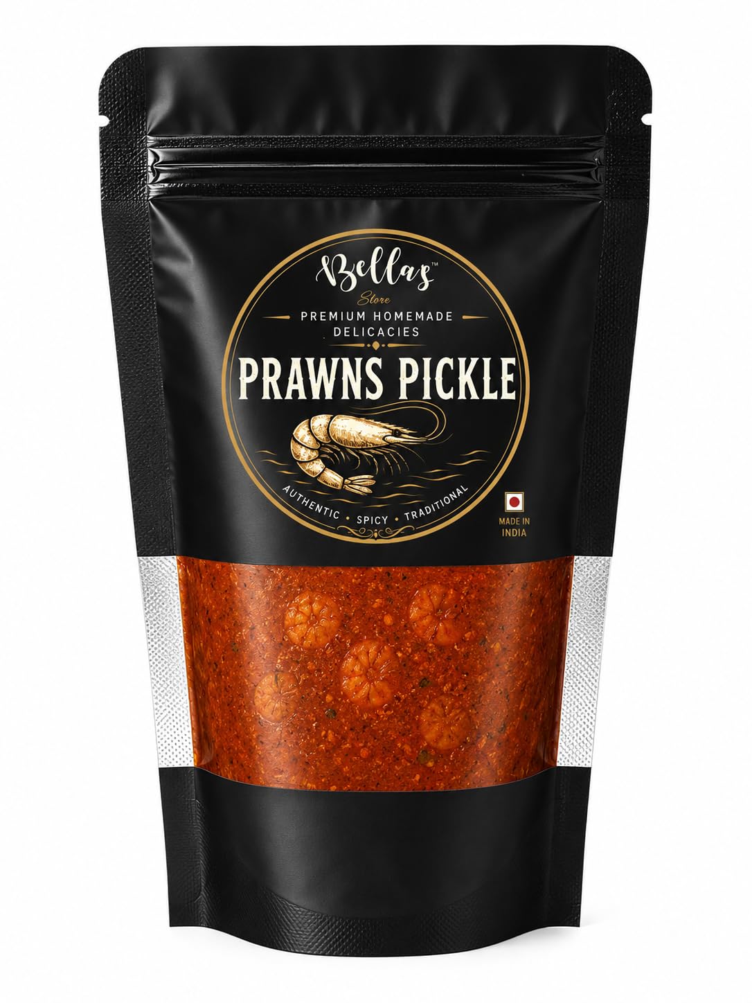 Homemade Prawns Pickle Pouch Pack